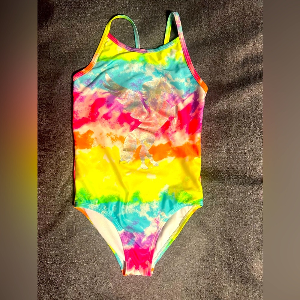 PLACE Colorful unicorn one piece swimsuit girl 7/8